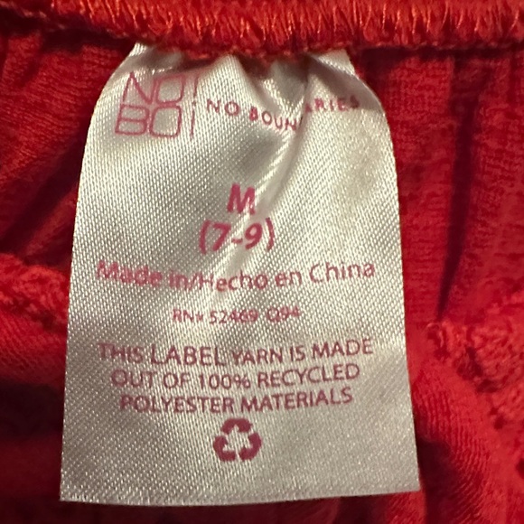 No Boundaries Vibrant Red Off-the-Shoulder Peasant Top - Picture 7 of 8